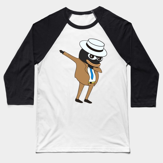 Tux Penguin meme sticker Baseball T-Shirt by it-guys